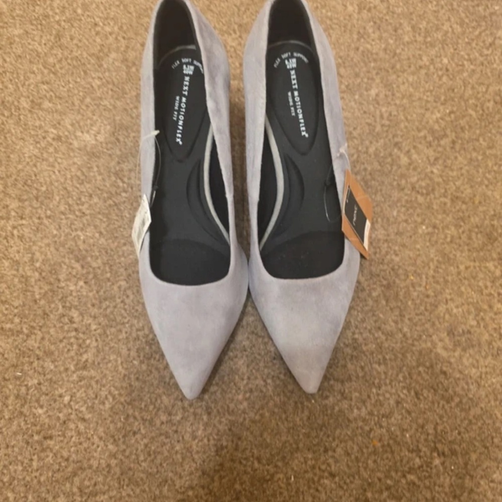 Next Soft Gray Pointed Heels